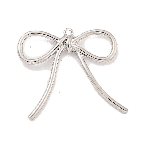 PandaHall Rack Plating Alloy Pendants, Bowknot Charms, Platinum, 40x40x5.5mm, Hole: 2mm Alloy Bowknot
PandaHall Rack Plating Alloy Pendants, Bowknot Charms, Platinum, 40x40x5.5mm, Hole: 2mm Alloy Bowknot