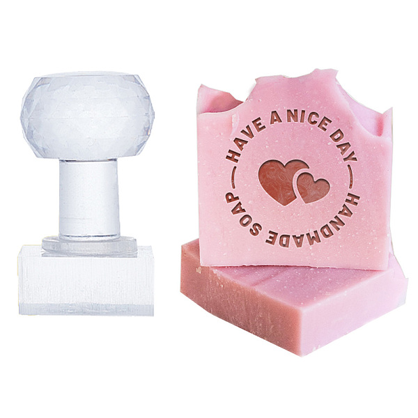 PandaHall Clear Acrylic Soap Stamps with Big Handles, DIY Soap Molds Supplies, Heart, 64x50x50mm, Pattern: 35x35mm Acrylic Heart Clear
PandaHall Clear Acrylic Soap Stamps with Big Handles, DIY Soap Molds Supplies, Heart, 64x50x50mm, Pattern: 35x35mm Acrylic Heart Clear