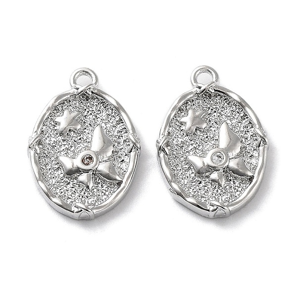PandaHall Rack Plating Brass Micro Pave Cubic Zirconia Pendants, Oval with Star, Real Platinum Plated, 15.5x11x2.5mm, Hole: 1.2mm..., Clear
PandaHall Rack Plating Brass Micro Pave Cubic Zirconia Pendants, Oval with Star, Real Platinum Plated, 15.5x11x2.5mm, Hole: 1.2mm..., Clear