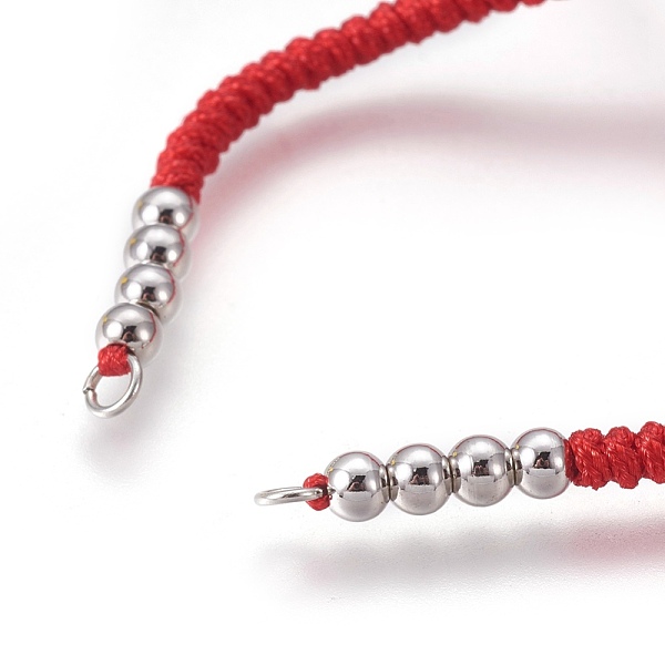PandaHall Nylon Cord Braided Bead Bracelets Making, with Brass Beads, Long-Lasting Plated, Real Platinum Plated, Red, 10-1/4 inch~11-5/8...
PandaHall Nylon Cord Braided Bead Bracelets Making, with Brass Beads, Long-Lasting Plated, Real Platinum Plated, Red, 10-1/4 inch~11-5/8...