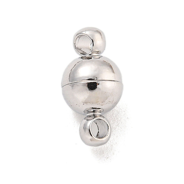 PandaHall Brass Magnetic Clasps, Weak Magnetic, Round, Platinum, 12mm, Hole: 1.6mm Brass Round
PandaHall Brass Magnetic Clasps, Weak Magnetic, Round, Platinum, 12mm, Hole: 1.6mm Brass Round