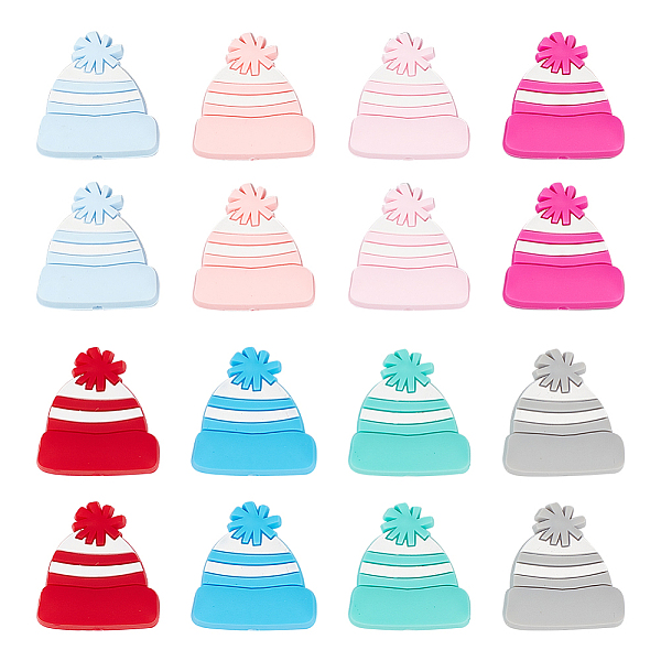 PandaHall FINGERINSPIRE 16 PCS Knitted-hat Silicone Beads 1.1x1 inch Christmas Theme Silicone Beads 8 Colors Beads Charm Hat Shape Silicone..., Multicolor
PandaHall FINGERINSPIRE 16 PCS Knitted-hat Silicone Beads 1.1x1 inch Christmas Theme Silicone Beads 8 Colors Beads Charm Hat Shape Silicone..., Multicolor