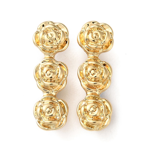 PandaHall Brass Multi-Strand Links, Long-Lasting Plated, Lead Free & Cadmium Free, Rose Flower Connector, Real 18K Gold Plated, 17.5x6x5mm...
PandaHall Brass Multi-Strand Links, Long-Lasting Plated, Lead Free & Cadmium Free, Rose Flower Connector, Real 18K Gold Plated, 17.5x6x5mm...