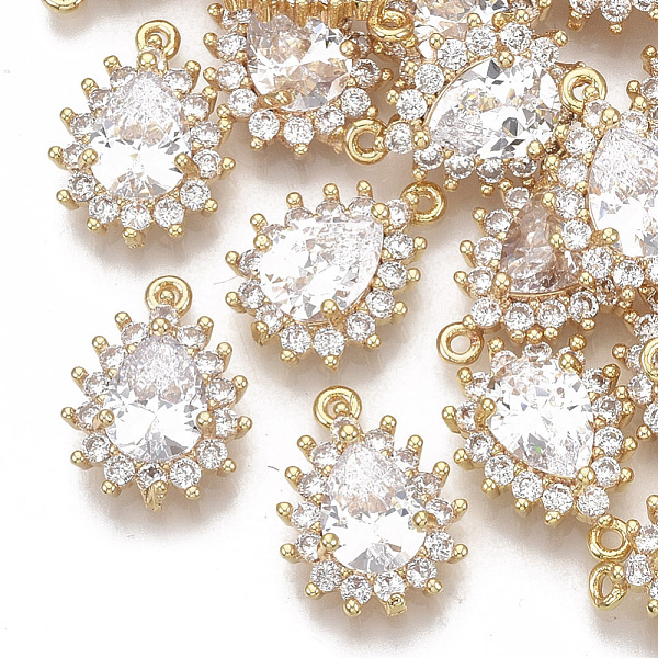 PandaHall Brass Micro Pave Cubic Zirconia Pendants, Nickel Free, Teardrop, Clear, Real 18K Gold Plated, 15x11x5mm, Hole: 1mm Brass+Cubic...
PandaHall Brass Micro Pave Cubic Zirconia Pendants, Nickel Free, Teardrop, Clear, Real 18K Gold Plated, 15x11x5mm, Hole: 1mm Brass+Cubic...
