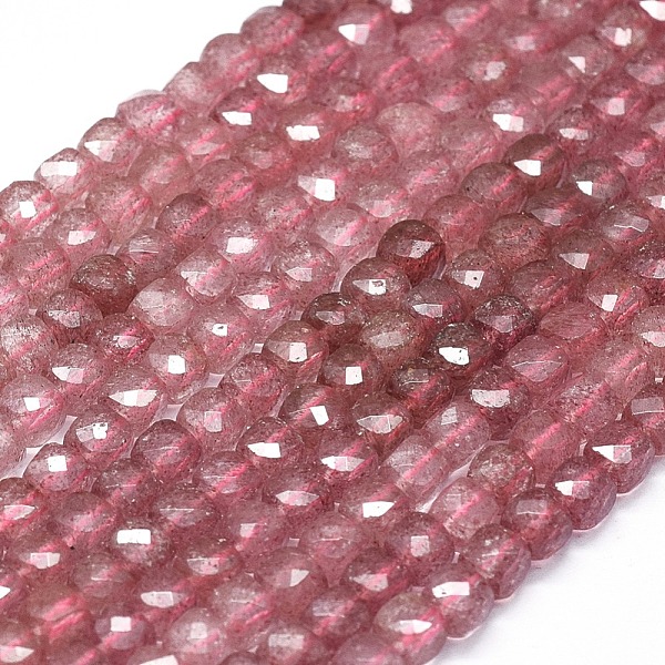 PandaHall Natural Strawberry Quartz Beads Strands, Gradient Style, Square, Faceted, 5x5x5mm, Hole: 0.8mm, about 81pcs/strand, 15.15 inch..., Red
PandaHall Natural Strawberry Quartz Beads Strands, Gradient Style, Square, Faceted, 5x5x5mm, Hole: 0.8mm, about 81pcs/strand, 15.15 inch..., Red