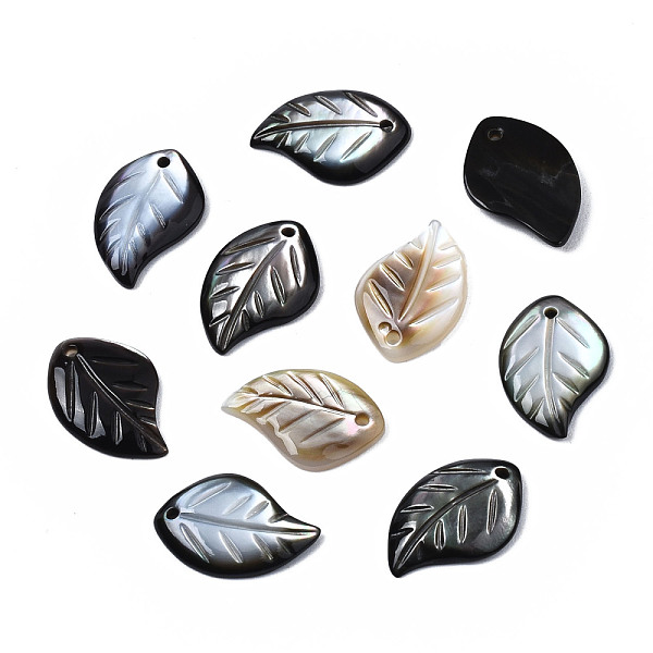PandaHall Natural Black Lip Shell Pendants, Leaf, 15~16x9~10x2mm, Hole: 1mm Black Lip Shell Leaf
PandaHall Natural Black Lip Shell Pendants, Leaf, 15~16x9~10x2mm, Hole: 1mm Black Lip Shell Leaf