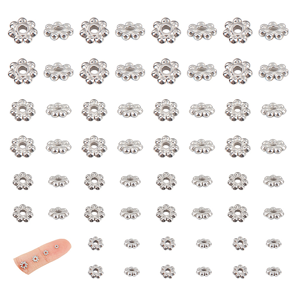 PandaHall Unicraftale 304 Stainless Steel Spacer Beads, Flower, Stainless Steel Color, 3~6x1~1.5mm, Hole: 1~1.4mm, 20pcs/style, 4 styles...
PandaHall Unicraftale 304 Stainless Steel Spacer Beads, Flower, Stainless Steel Color, 3~6x1~1.5mm, Hole: 1~1.4mm, 20pcs/style, 4 styles...