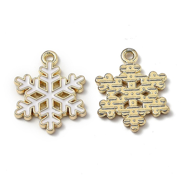 PandaHall Alloy Enamel Pendants, for Christmas, Snowflake, White, Golden, 20.5x16x1.7mm, Hole: 1.5mm Alloy+Enamel Snowflake White
PandaHall Alloy Enamel Pendants, for Christmas, Snowflake, White, Golden, 20.5x16x1.7mm, Hole: 1.5mm Alloy+Enamel Snowflake White