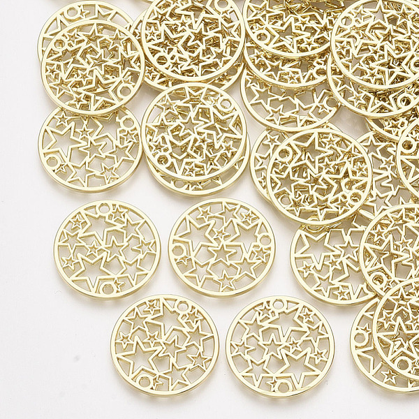PandaHall Alloy Links connectors, Flat Round with Star, Light Gold, 20.5x1mm, Hole: 1.5mm Alloy Flat Round 
PandaHall Alloy Links connectors, Flat Round with Star, Light Gold, 20.5x1mm, Hole: 1.5mm Alloy Flat Round