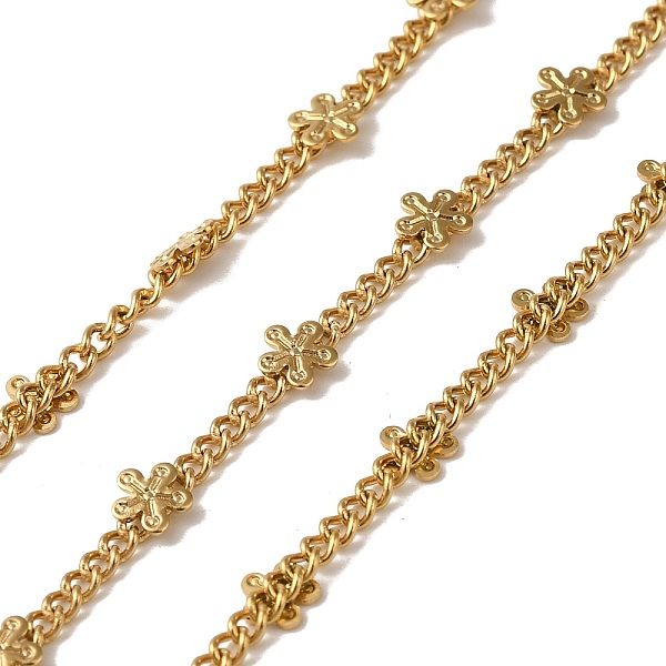 PandaHall Ion Plating(IP) 304 Stainless Steel Flower Link Chains, Soldered, with Spool, Real 18K Gold Plated, 4.5x4.8x0.7mm 304 Stainless...
PandaHall Ion Plating(IP) 304 Stainless Steel Flower Link Chains, Soldered, with Spool, Real 18K Gold Plated, 4.5x4.8x0.7mm 304 Stainless...