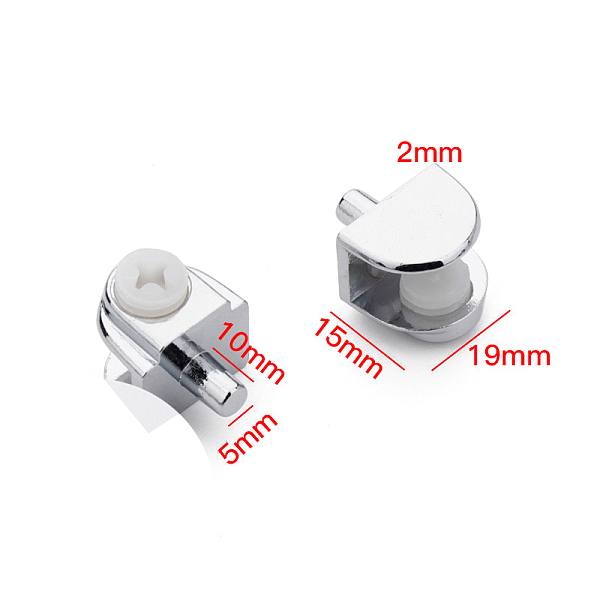 PandaHall Half Round Zinc Alloy Glass Shelf Clips, Glass Holder Bracket, Platinum, 15x19mm, Pin: 10x5mm Alloy Half Round
PandaHall Half Round Zinc Alloy Glass Shelf Clips, Glass Holder Bracket, Platinum, 15x19mm, Pin: 10x5mm Alloy Half Round