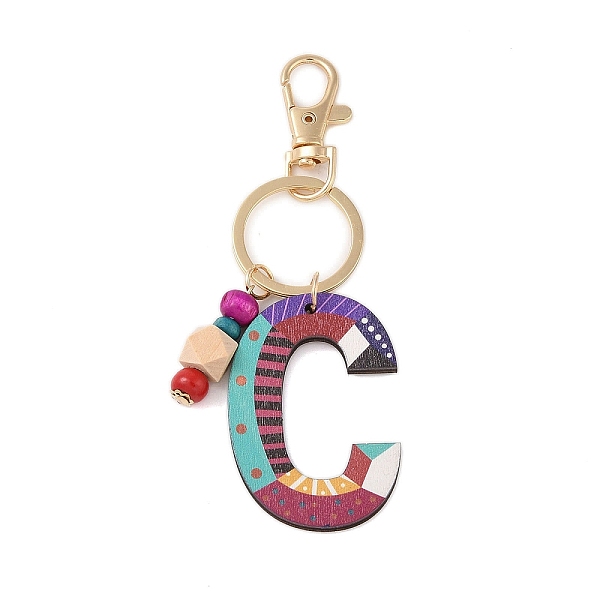 PandaHall Wood Keychain, with Dye & Iron Key Ring, Letter C, 11.6~12.1cm Wood Letter C
PandaHall Wood Keychain, with Dye & Iron Key Ring, Letter C, 11.6~12.1cm Wood Letter C
