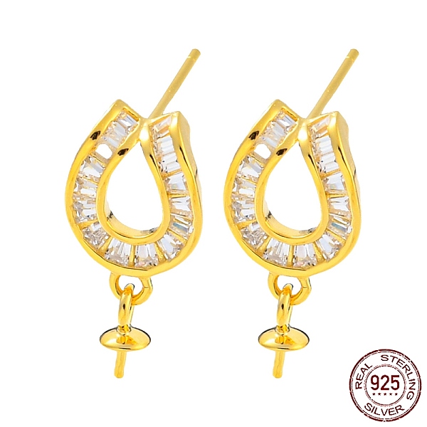 PandaHall Horseshoe 925 Sterling Silver Micro Pave Clear Cubic Zirconia Stud Earring Findings, for Half Drilled Beads, with S925 Stamp, Real...
PandaHall Horseshoe 925 Sterling Silver Micro Pave Clear Cubic Zirconia Stud Earring Findings, for Half Drilled Beads, with S925 Stamp, Real...