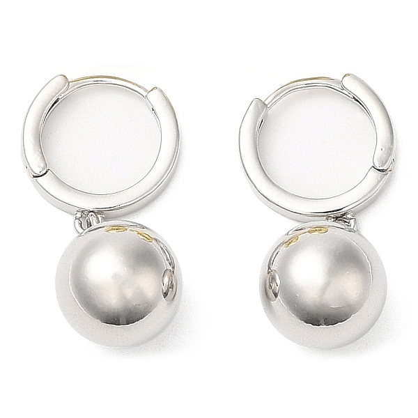 PandaHall Rack Plating Brass Round Ball Dangle Hoop Rarrings, Platinum, 30.5mm Brass Round
PandaHall Rack Plating Brass Round Ball Dangle Hoop Rarrings, Platinum, 30.5mm Brass Round