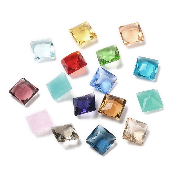 PandaHall Pointed Back Glass Rhinestone Cabochons, Faceted Square, Mixed Color, 10x10x5~5.5mm Glass Rhinestone Square Multicolor
PandaHall Pointed Back Glass Rhinestone Cabochons, Faceted Square, Mixed Color, 10x10x5~5.5mm Glass Rhinestone Square Multicolor