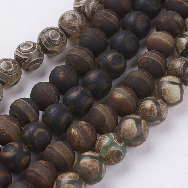 PandaHall Tibetan Style dZi Beads, Natural Agate, Dyed, Round, Mixed Color, 10mm Tibetan Agate Round Multicolor
PandaHall Tibetan Style dZi Beads, Natural Agate, Dyed, Round, Mixed Color, 10mm Tibetan Agate Round Multicolor