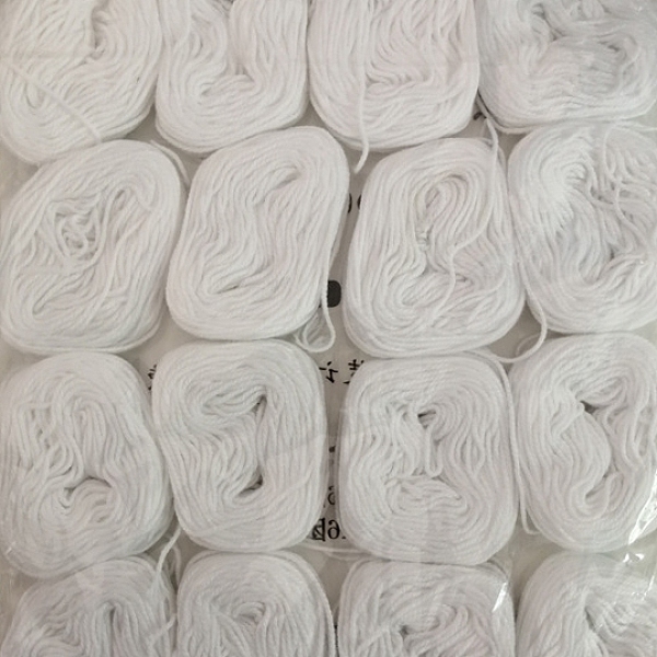 PandaHall Cotton Bookbinding Yarn, Knitting Yarn, Crochet Yarn, WhiteSmoke, 1.2mm, 16 rolls/bag Cotton White
PandaHall Cotton Bookbinding Yarn, Knitting Yarn, Crochet Yarn, WhiteSmoke, 1.2mm, 16 rolls/bag Cotton White