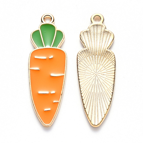 PandaHall Alloy Enamel Pendants, Carrot, Light Gold, Orange, 34.5x11x1.5mm, Hole: 1.6mm Alloy+Enamel Vegetables Orange
PandaHall Alloy Enamel Pendants, Carrot, Light Gold, Orange, 34.5x11x1.5mm, Hole: 1.6mm Alloy+Enamel Vegetables Orange