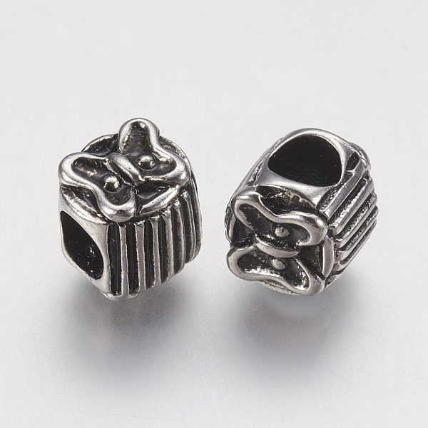 PandaHall Ion Plating(IP) 304 Stainless Steel European Beads, Large Hole Beads, Column with Butterfly, Antique Silver, 9x9mm, Hole: 4.5mm...
PandaHall Ion Plating(IP) 304 Stainless Steel European Beads, Large Hole Beads, Column with Butterfly, Antique Silver, 9x9mm, Hole: 4.5mm...