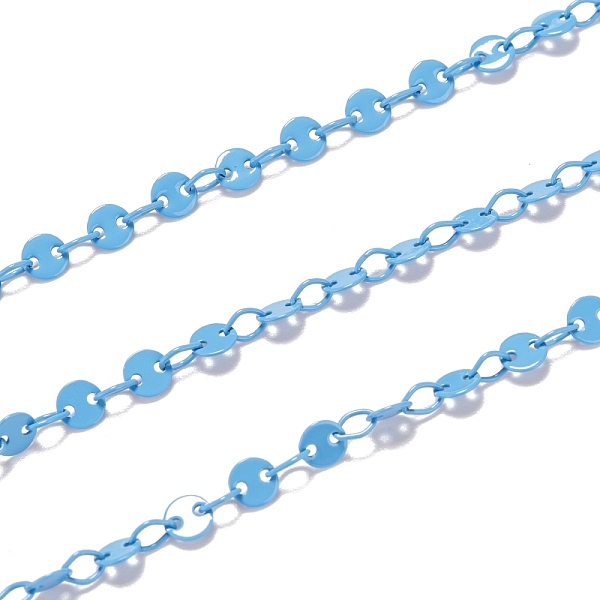 PandaHall Spray Painted Brass Coffee Bean Chains, Soldered, with Spool, Light Sky Blue, link: 4x3x0.5mm, bead: 4x0.6mm, 32.8 Feet(10m)/roll...
PandaHall Spray Painted Brass Coffee Bean Chains, Soldered, with Spool, Light Sky Blue, link: 4x3x0.5mm, bead: 4x0.6mm, 32.8 Feet(10m)/roll...