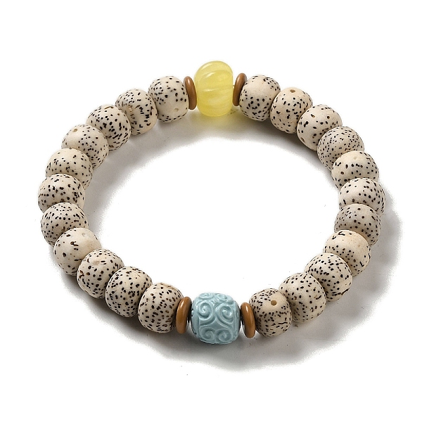 PandaHall Synthetic Turquoise & Moon and Star Bodhi Beaded Stretch Bracelets, Inner Diameter: 2-1/4 inch(5.65cm) Mixed Stone Round
PandaHall Synthetic Turquoise & Moon and Star Bodhi Beaded Stretch Bracelets, Inner Diameter: 2-1/4 inch(5.65cm) Mixed Stone Round