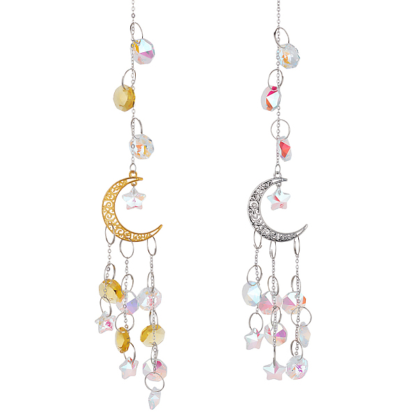 PandaHall AHADERMAKER 2Pcs 2 Colors Crystal AB Chandelier Glass Octagon Pendant Decorations, Hanging Sun Catchers, Rainbow Maker, with Alloy..., Clear
PandaHall AHADERMAKER 2Pcs 2 Colors Crystal AB Chandelier Glass Octagon Pendant Decorations, Hanging Sun Catchers, Rainbow Maker, with Alloy..., Clear