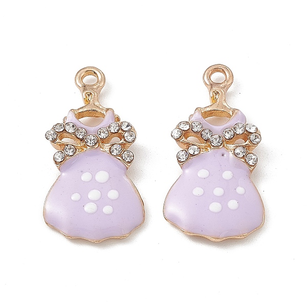 PandaHall Alloy Rhinestone Pendants, with Enamel, Bowknot Dress with Polka Dots Pattern, Golden, Lilac, 27x13x3mm, Hole: 2mm Alloy..., Purple
PandaHall Alloy Rhinestone Pendants, with Enamel, Bowknot Dress with Polka Dots Pattern, Golden, Lilac, 27x13x3mm, Hole: 2mm Alloy..., Purple