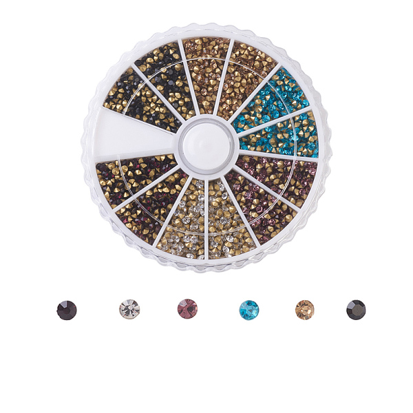 PandaHall Grade A Glass Rhinestone, Pointed Back & Back Plated, Diamond, Mixed Color, 1.9~2mm, about 370pcs/compartment, 4440pcs/box Glass..., Multicolor
PandaHall Grade A Glass Rhinestone, Pointed Back & Back Plated, Diamond, Mixed Color, 1.9~2mm, about 370pcs/compartment, 4440pcs/box Glass..., Multicolor