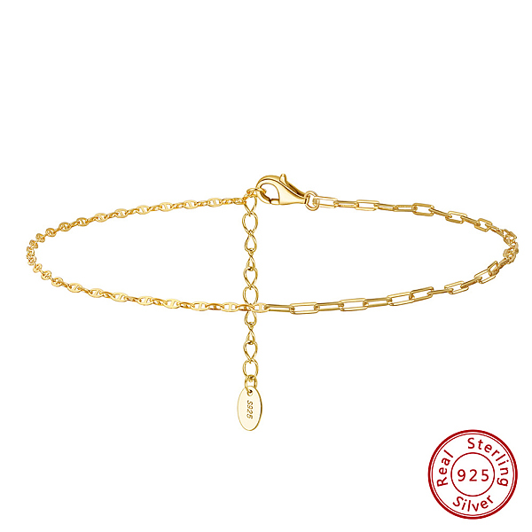 PandaHall 925 Sterling Silver Cable Chain Anklet, Real 14K Gold Plated, 8-5/8 inch(22cm) Sterling Silver
PandaHall 925 Sterling Silver Cable Chain Anklet, Real 14K Gold Plated, 8-5/8 inch(22cm) Sterling Silver