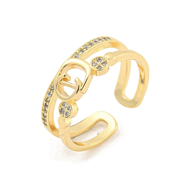 PandaHall Letter Brass Micro Pave Clear Cubic Zirconia Open Cuff Rings, Long-Lasting Plated, Golden, 6~7mm, US Size 7 3/4(17.9mm)...
PandaHall Letter Brass Micro Pave Clear Cubic Zirconia Open Cuff Rings, Long-Lasting Plated, Golden, 6~7mm, US Size 7 3/4(17.9mm)...