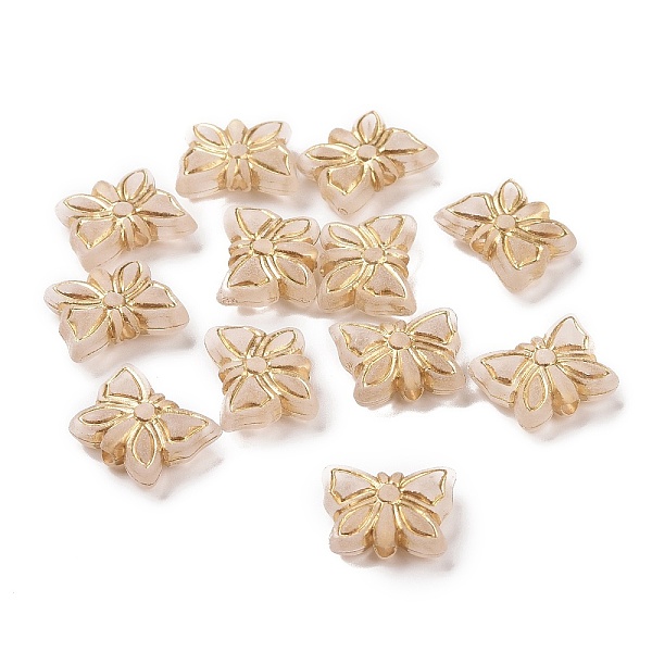 PandaHall Plating Acrylic Beads, Golden Metal Enlaced, Frosted, Butterfly, Moccasin, 11.5x14.5x5mm, Hole: 1.8mm, about 940pcs/500g Acrylic..., Orange
PandaHall Plating Acrylic Beads, Golden Metal Enlaced, Frosted, Butterfly, Moccasin, 11.5x14.5x5mm, Hole: 1.8mm, about 940pcs/500g Acrylic..., Orange