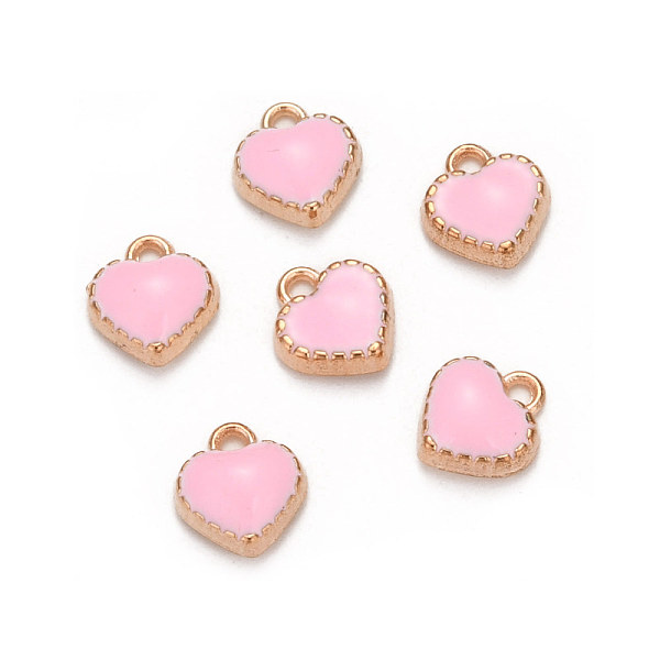 PandaHall Alloy Enamel Charms, Heart, Light Gold, Pink, 8x7.5x2.5mm, Hole: 1.5mm Alloy+Enamel Heart Pink
PandaHall Alloy Enamel Charms, Heart, Light Gold, Pink, 8x7.5x2.5mm, Hole: 1.5mm Alloy+Enamel Heart Pink