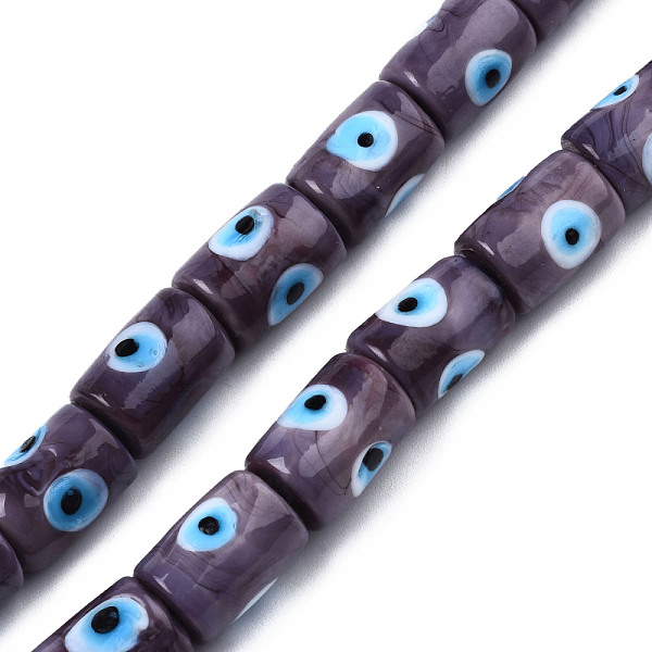 PandaHall Handmade Evil Eye Lampwork Beads, Column, Old Rose, 14x10mm, Hole: 1.2mm, about 25pcs/strand, 13.98 inch(35.5cm) Lampwork Column
PandaHall Handmade Evil Eye Lampwork Beads, Column, Old Rose, 14x10mm, Hole: 1.2mm, about 25pcs/strand, 13.98 inch(35.5cm) Lampwork Column