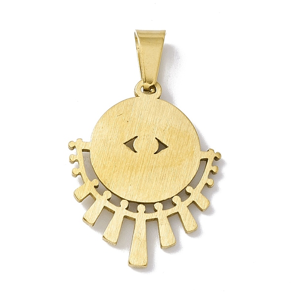 PandaHall Vacuum Plating 304 Stainless Steel Pendants, with Rhinestone, Flat Round with Horse Eye, Golden, 24.5x19.5x2mm, Hole: 6.5x3mm..., Blue
PandaHall Vacuum Plating 304 Stainless Steel Pendants, with Rhinestone, Flat Round with Horse Eye, Golden, 24.5x19.5x2mm, Hole: 6.5x3mm..., Blue