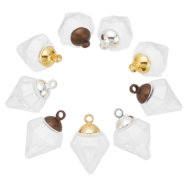 PandaHall DELORIGIN DIY Diamond Wish Bottle Pendant Making Kit, Including Blown Glass Bottles, Alloy Bead Cap Pendant Bails, Mixed Color...
PandaHall DELORIGIN DIY Diamond Wish Bottle Pendant Making Kit, Including Blown Glass Bottles, Alloy Bead Cap Pendant Bails, Mixed Color...