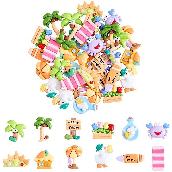 PandaHall 36Pcs Assorted Summer Beach Slime Opaque Resin Cabochons Palm Tree Duck Resin Cabochon Flatback Cartoon Surfing Embellishments for..., Multicolor
PandaHall 36Pcs Assorted Summer Beach Slime Opaque Resin Cabochons Palm Tree Duck Resin Cabochon Flatback Cartoon Surfing Embellishments for..., Multicolor