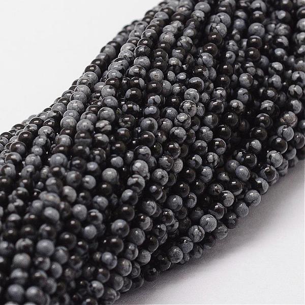 PandaHall Natural Snowflake Obsidian Beads Strands, Round, 2mm, Hole: 0.5mm, about 190pcs/strand Snowflake Obsidian Round
PandaHall Natural Snowflake Obsidian Beads Strands, Round, 2mm, Hole: 0.5mm, about 190pcs/strand Snowflake Obsidian Round