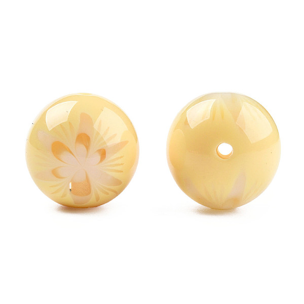 PandaHall Flower Opaque Resin Beads, Round, Lemon Chiffon, 20x19mm, Hole: 2mm Resin Round
PandaHall Flower Opaque Resin Beads, Round, Lemon Chiffon, 20x19mm, Hole: 2mm Resin Round