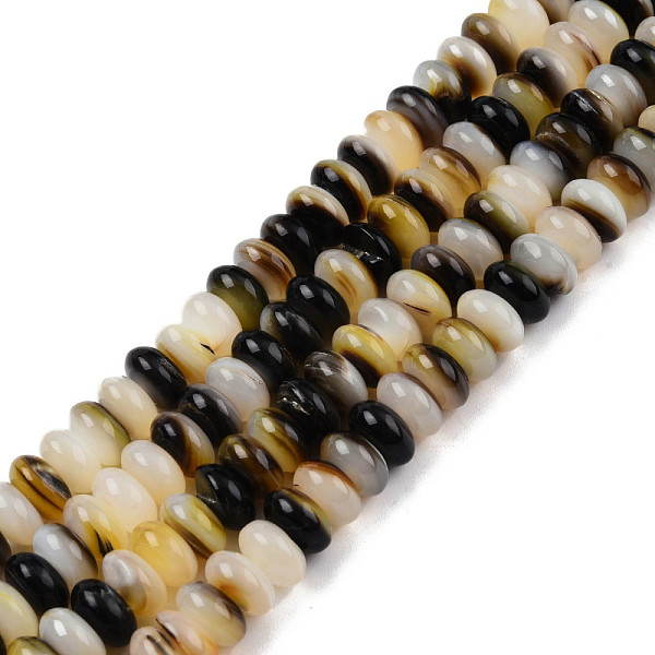 PandaHall Natural Black Lip Shell Beads Strands, Rondelle, 8~8.5x4.5mm, Hole: 0.9mm, about 87~90pcs/strand, 14.96 inch~15.55 inch...
PandaHall Natural Black Lip Shell Beads Strands, Rondelle, 8~8.5x4.5mm, Hole: 0.9mm, about 87~90pcs/strand, 14.96 inch~15.55 inch...