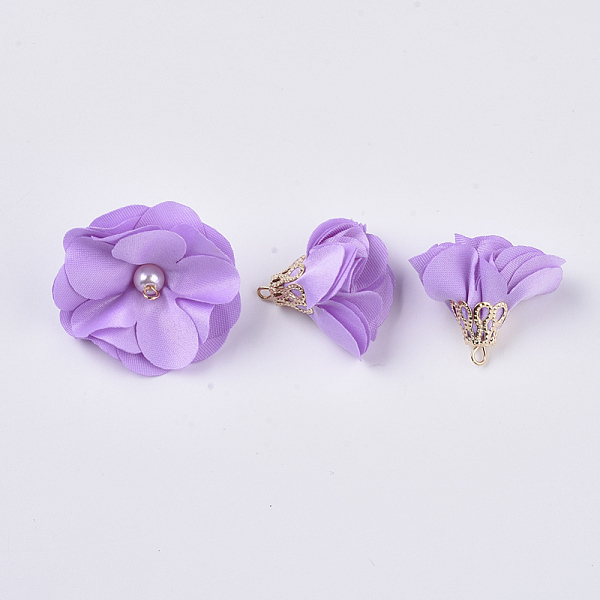 PandaHall Handmade Cloth Pendant Decorations, with Alloy Findings, Flower, Lilac, 24~26x24~25mm, Hole: 2mm Cloth Flower Purple
PandaHall Handmade Cloth Pendant Decorations, with Alloy Findings, Flower, Lilac, 24~26x24~25mm, Hole: 2mm Cloth Flower Purple