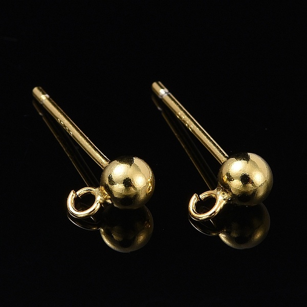 PandaHall 925 Sterling Silver Ear Stud Findings, Earring Posts with 925 Stamp, Golden, 15mm, head: 6.5x4mm, Hole: 1mm, Pin: 0.7mm Sterling...
PandaHall 925 Sterling Silver Ear Stud Findings, Earring Posts with 925 Stamp, Golden, 15mm, head: 6.5x4mm, Hole: 1mm, Pin: 0.7mm Sterling...