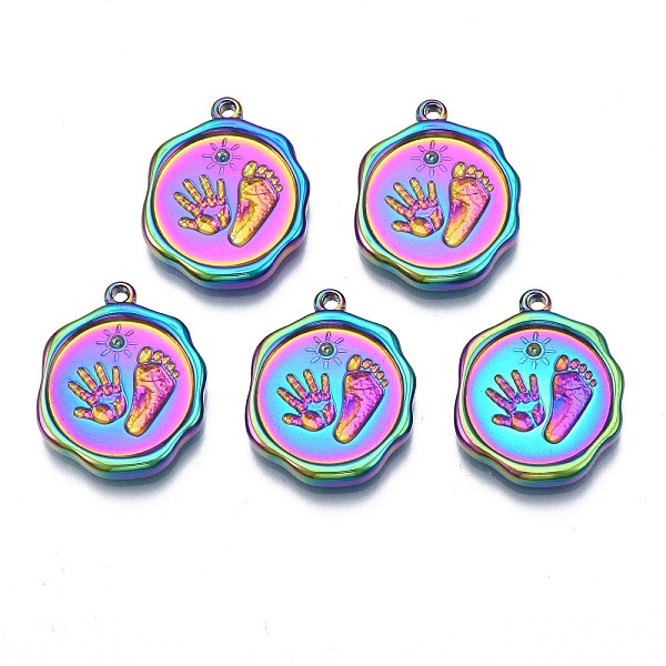 PandaHall Rack Plating Rainbow Color 304 Stainless Steel Pendant Rhinestone Settings, Flat Round, 19.5x15x2mm, Hole: 1.4mm, Fit For 1.2mm...
PandaHall Rack Plating Rainbow Color 304 Stainless Steel Pendant Rhinestone Settings, Flat Round, 19.5x15x2mm, Hole: 1.4mm, Fit For 1.2mm...