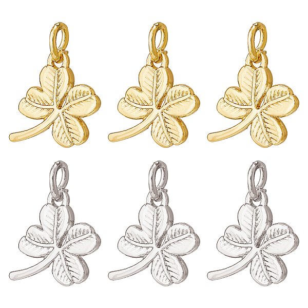 PandaHall BENECREAT 30Pcs 2 Colors Rack Plating Brass Charms, with Jump Ring, Lead Free & Cadmium Free, Clover Charm, Platinum & Golden...
PandaHall BENECREAT 30Pcs 2 Colors Rack Plating Brass Charms, with Jump Ring, Lead Free & Cadmium Free, Clover Charm, Platinum & Golden...