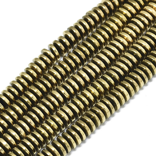 PandaHall Electroplate Non-magnetic Synthetic Hematite Beads Strands, Heishi Beads, Flat Round/Disc, Real 18K Gold Plated, 4x1.5mm, Hole...
PandaHall Electroplate Non-magnetic Synthetic Hematite Beads Strands, Heishi Beads, Flat Round/Disc, Real 18K Gold Plated, 4x1.5mm, Hole...
