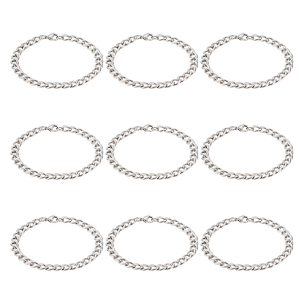 PandaHall Unicraftale 10Pcs Unisex 304 Stainless Steel Curb Chain/Twisted Chain Bracelets Set, Stainless Steel Color, 8-1/2 inch(21.5cm) 304...
PandaHall Unicraftale 10Pcs Unisex 304 Stainless Steel Curb Chain/Twisted Chain Bracelets Set, Stainless Steel Color, 8-1/2 inch(21.5cm) 304...