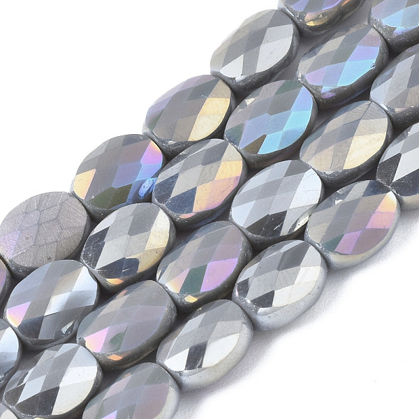 PandaHall Electroplate Glass Beads Strands, AB Color Plated, Oval, Faceted, Gray, 8x6.5x4mm, Hole: 1.2mm, about 72pcs/strand, 23.62 inch...
PandaHall Electroplate Glass Beads Strands, AB Color Plated, Oval, Faceted, Gray, 8x6.5x4mm, Hole: 1.2mm, about 72pcs/strand, 23.62 inch...