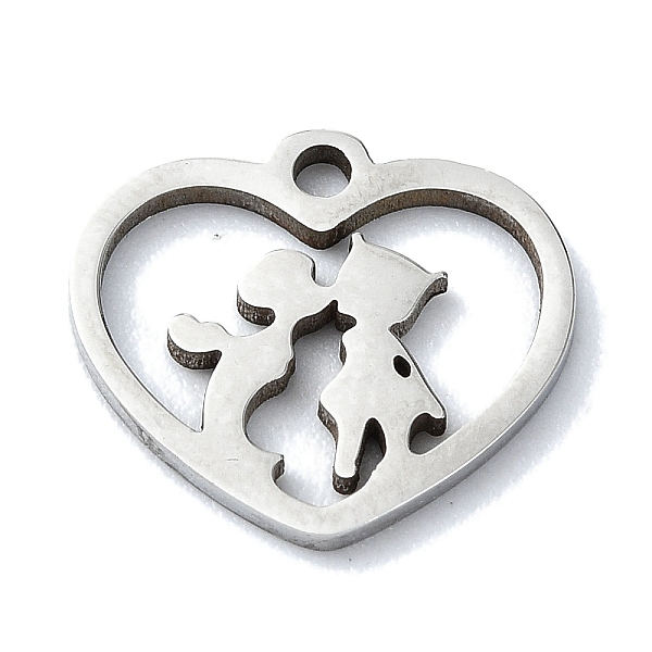 PandaHall 304 Stainless Steel Charms, Laser Cut, Heart with Couple Charm, Stainless Steel Color, 11.5x12.5x1mm, Hole: 1.2mm 304 Stainless...
PandaHall 304 Stainless Steel Charms, Laser Cut, Heart with Couple Charm, Stainless Steel Color, 11.5x12.5x1mm, Hole: 1.2mm 304 Stainless...