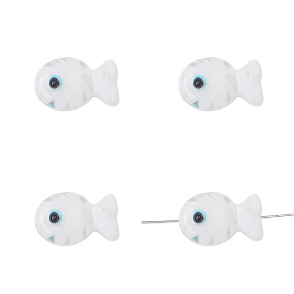 PandaHall Handmade Lampwork Beads, Fish, White, 20x12mm, Hole: 2mm, about 1pc/bag Lampwork Fish White
PandaHall Handmade Lampwork Beads, Fish, White, 20x12mm, Hole: 2mm, about 1pc/bag Lampwork Fish White