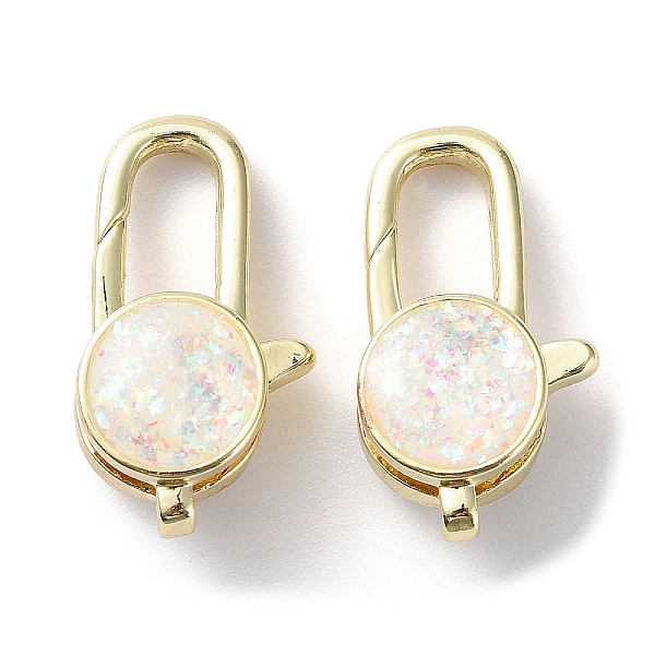 PandaHall Rack Plating Brass Lobster Claw Clasps, with Synthetic Opal, Cadmium Free & Lead Free, Long-Lasting Plated, Real 18K Gold Plated...
PandaHall Rack Plating Brass Lobster Claw Clasps, with Synthetic Opal, Cadmium Free & Lead Free, Long-Lasting Plated, Real 18K Gold Plated...