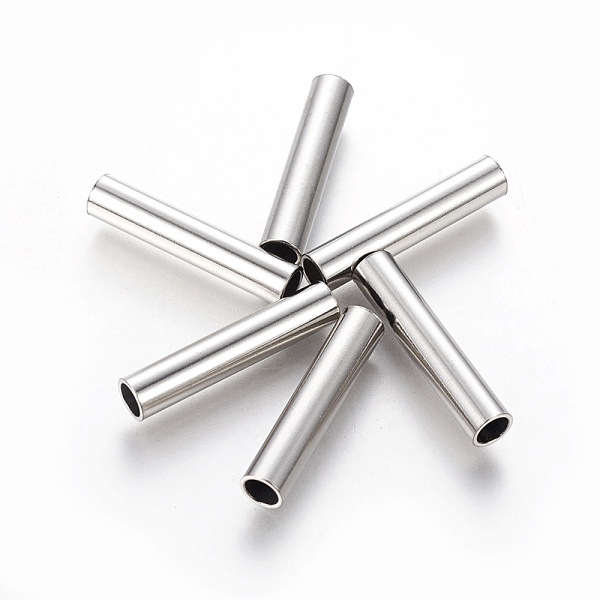 PandaHall 201 Stainless Steel Tube Beads, Stainless Steel Color, 25x5mm, Hole: 4mm 201 Stainless Steel Tube
PandaHall 201 Stainless Steel Tube Beads, Stainless Steel Color, 25x5mm, Hole: 4mm 201 Stainless Steel Tube